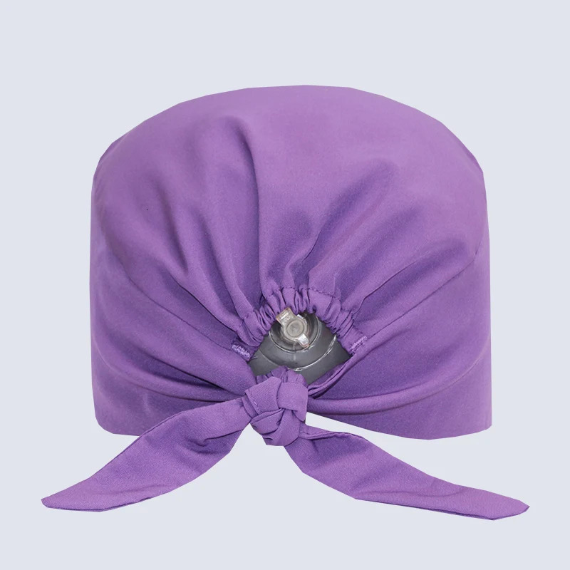 Micro Stretch Womens Scrub Cap Adjustable Dentist Vet Nurse Work Hat with Button Health Service 250903