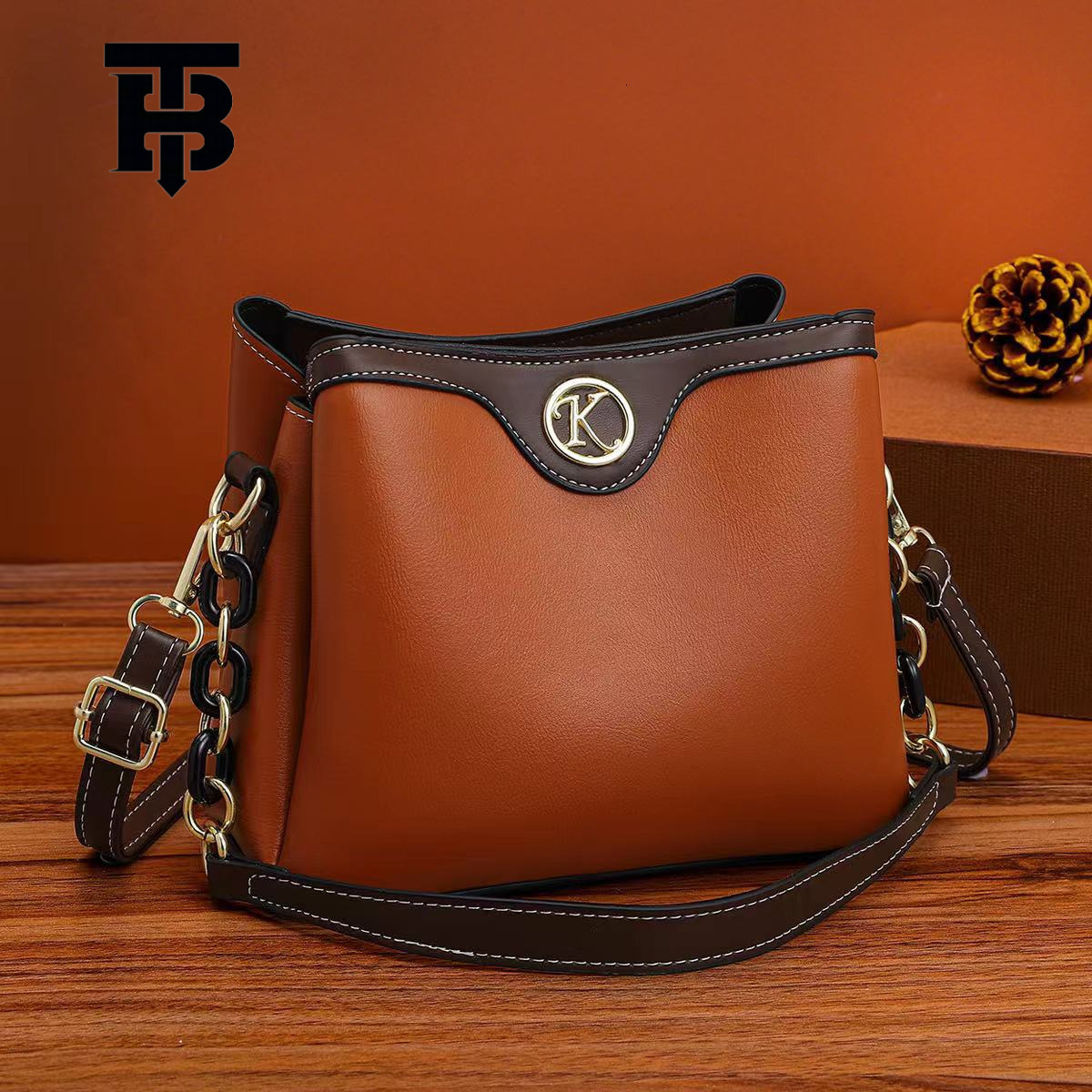 TB BHULAMTE 2025 New Fashion Retro Bucket Bag from Manufacturer, Cross-Border Trendy Large Capacity Shoulder Designer s bag Crossbody Bag Wholesale