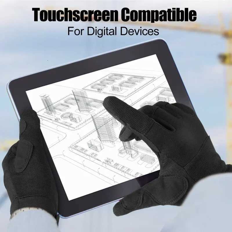 Army Full Finger Gloves Utility Bicyc Military Tactical Gloves Garden Stabresistant Gloves Men Women Microfiber Work GlovesXJ250904