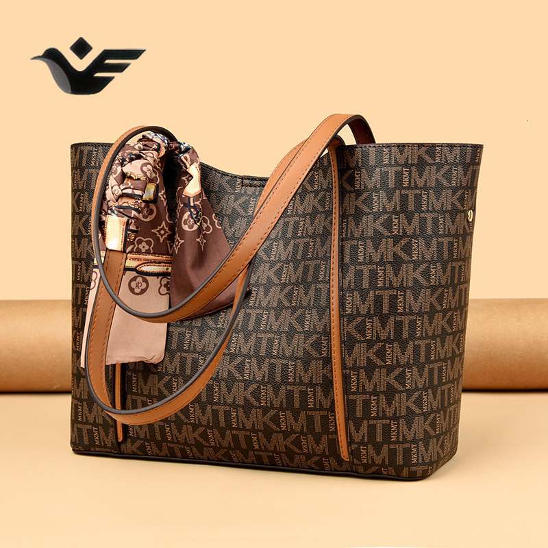 Feiyan Free Shipping New Designer Bag Luxury Shopping Bag Large Capacity Women's Tote Bag High-end Fashion Casual Commuter Shoulder Handbag Old F