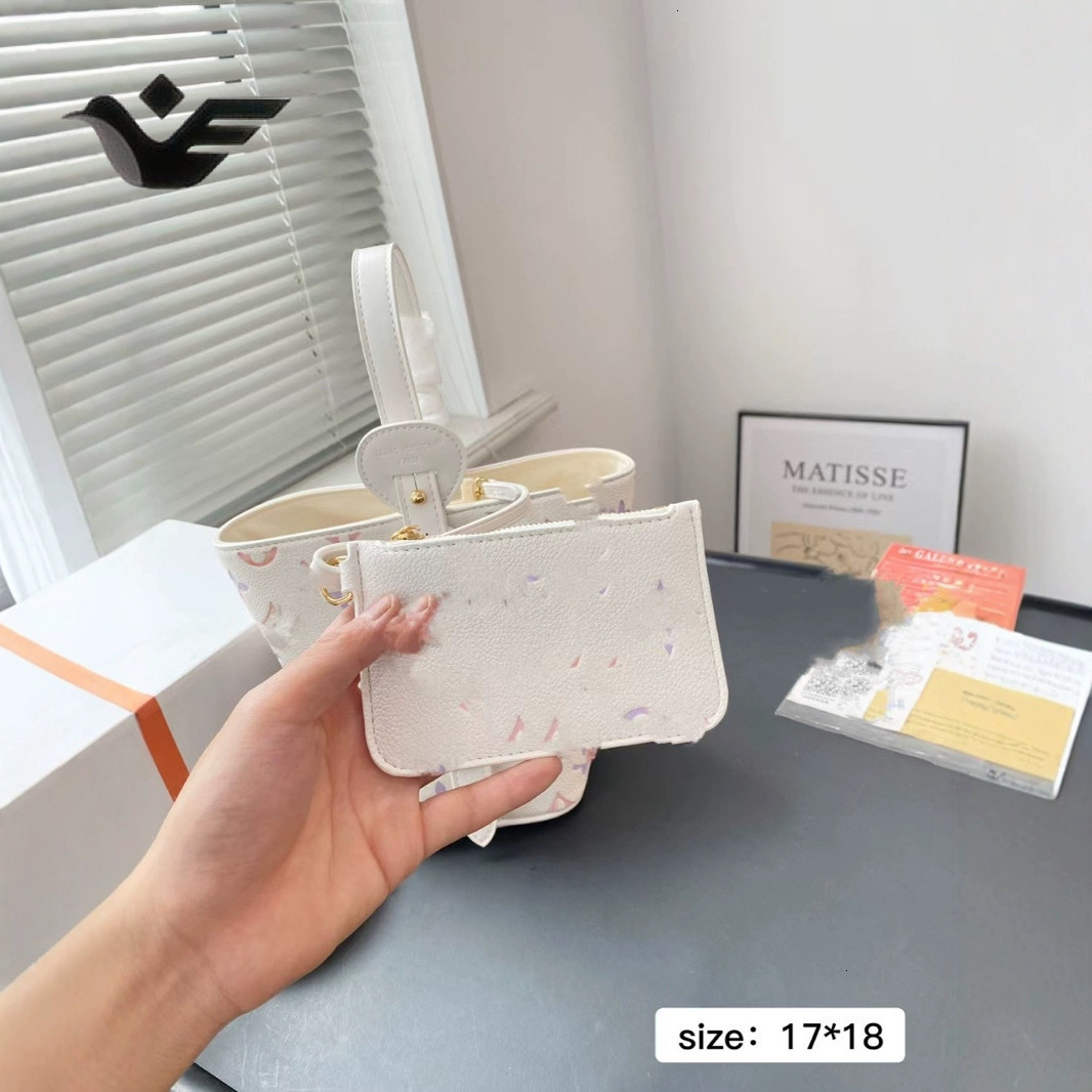 Feiyan Free Shipping New Designer Bag Luxury Shopping Bag Style Monogram Bucket Bag With Bowknot Versatile Crossbody And Shoulder Bag For Commuting