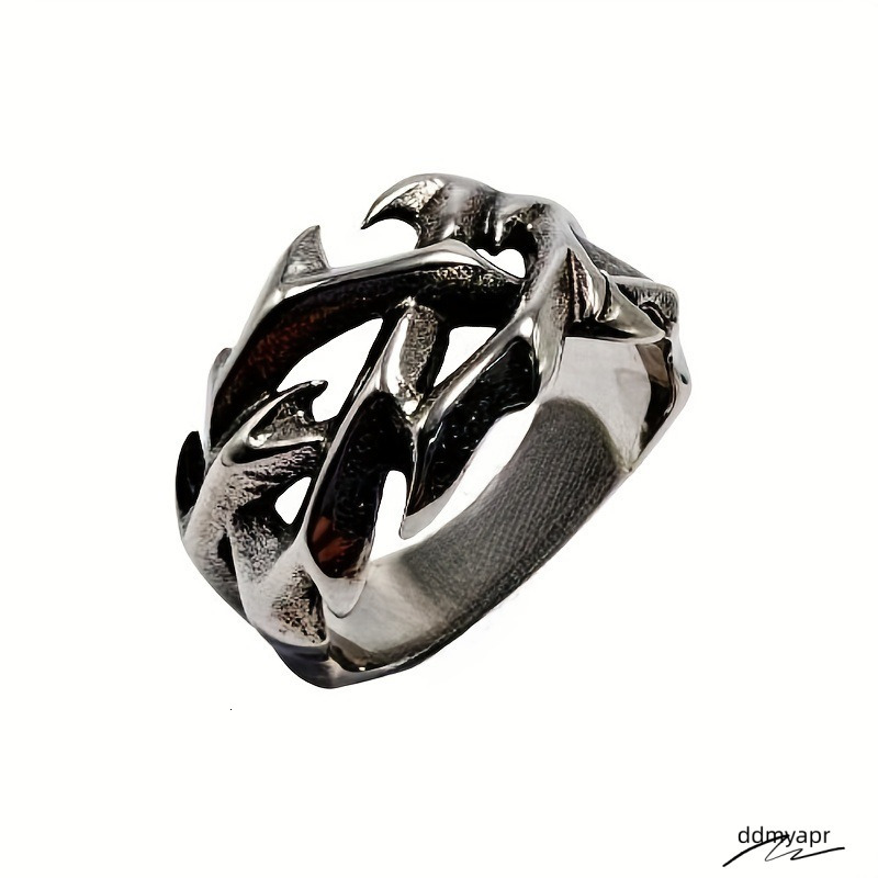 Designer Rings Fashion Black Gun Plated Thron For Men Copper Retro Branch Ddmyday Opening Ring Geometric High Quality Charm Jewelry Ddmyday Ddmyday Dd