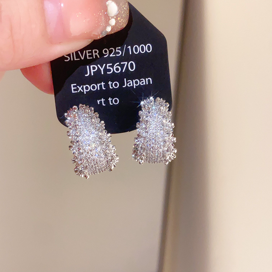 Gold Tone Hoop Earrings With Crystal Detail Luxury Sparkling Style Daily & Party Wear Gift For Her Fine Jewelry