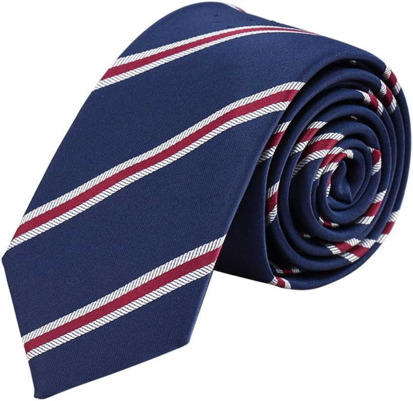 4 Pks Skinny Neckties for Men Boys 235 Wide Slim Ties in Different Textured Style Mixed setW250904 L250926M6VS