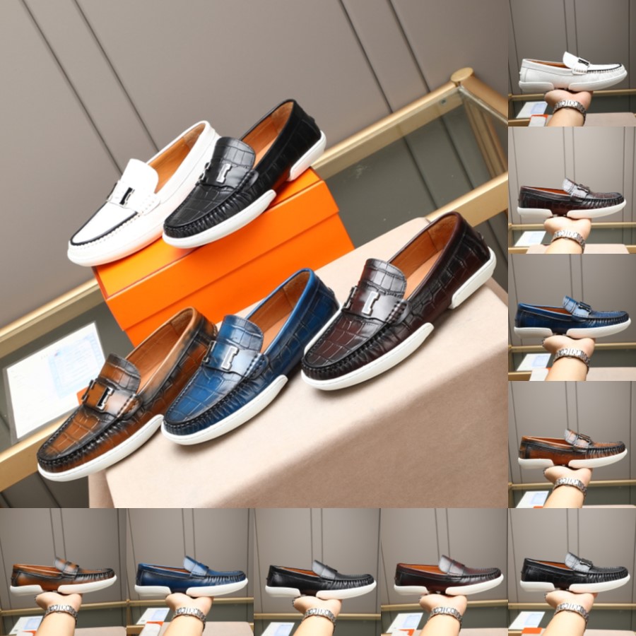 65Model Top Quality Designer Men Loafers Driving Shoes Luxurious mens dress shoes Wedding Formal Classic Elegant Moccasins Loafers Slip On dress Shoes Men 38-46