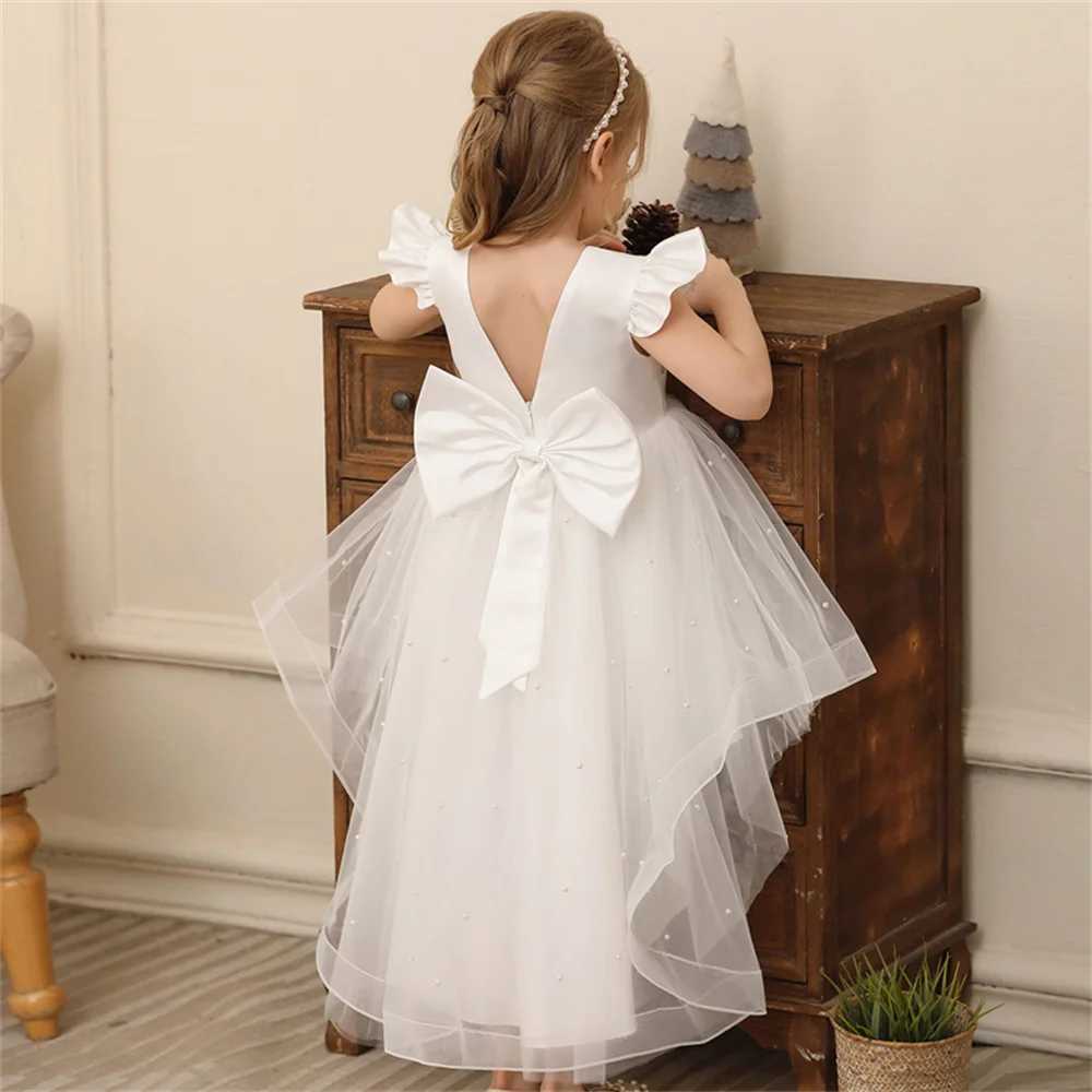 Baby Girls Wedding Christening Dresses 2 To 8 Years Child Elegant Costume Gowns For Eid Evening Trailing Childrens Clothes Z250904