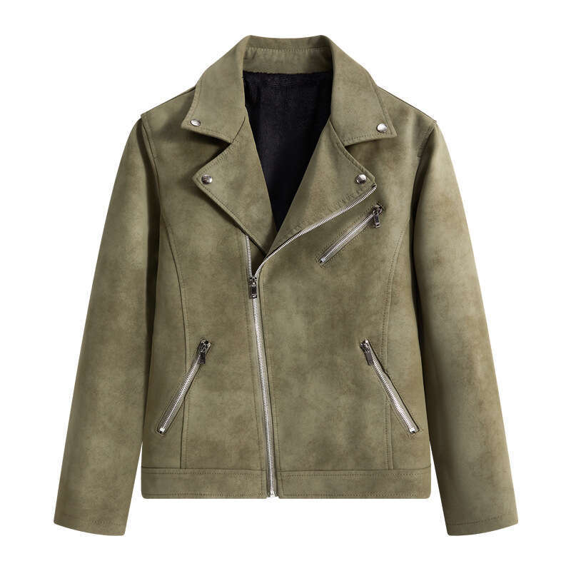 New American Style Leather Jacket High-end Tie-dye Washed Matte Craft Trendy Fashion