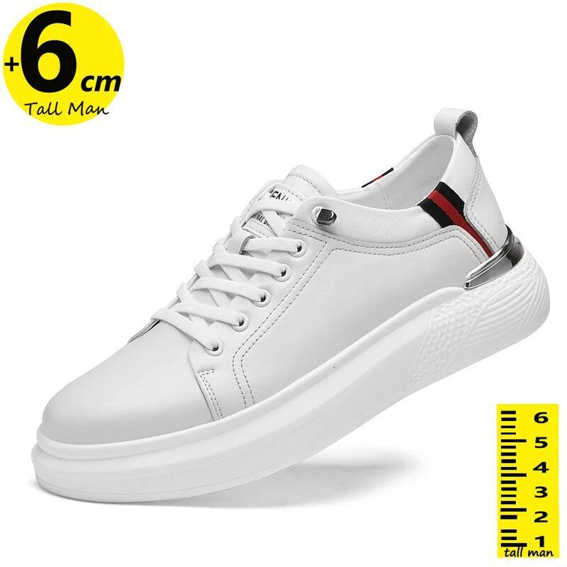 5001 Man White Sneakers Men Elevator Height Increase Insole 6cm Sports Plus Size 37-43 ddmysaturn