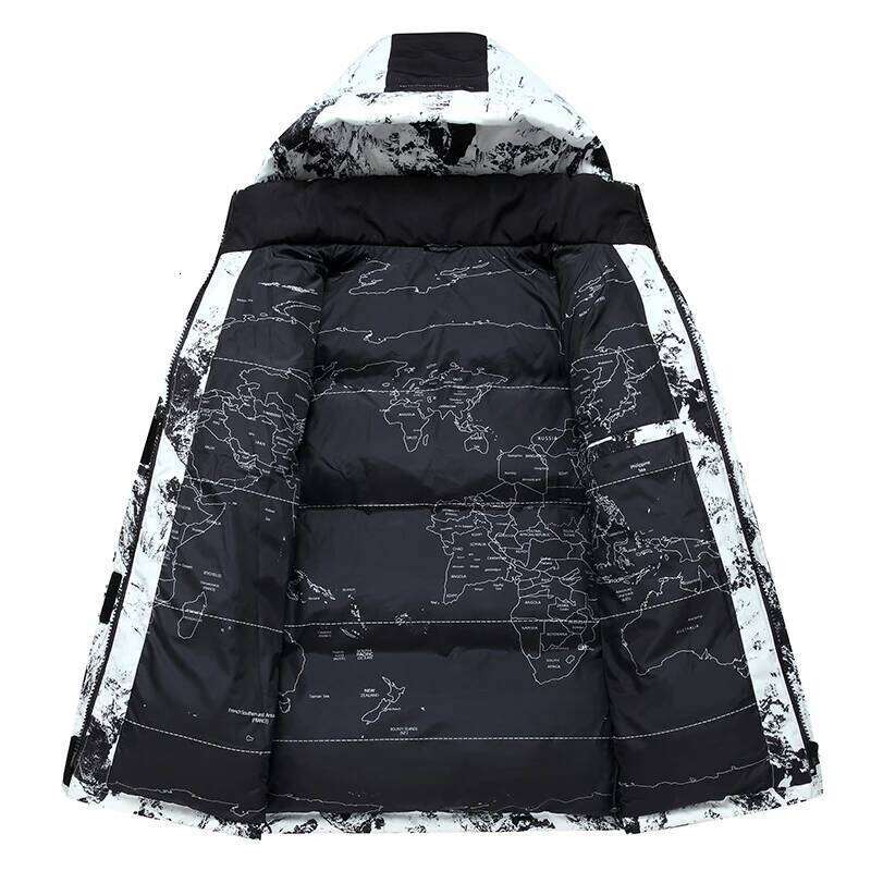 Winter 90% Duck Mens Warm Fleece Down Jackets Men Windproof Waterproof Casual Hooded Jacket Parkas Male