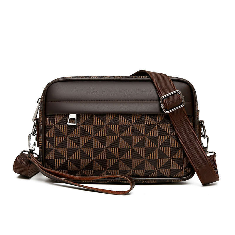 DHessentials Men's Patterned Sling Bag - 10" Laptop Crossbody Bag with Unique Designs, Lightweight Messenger Bag for Daily Use & Travel