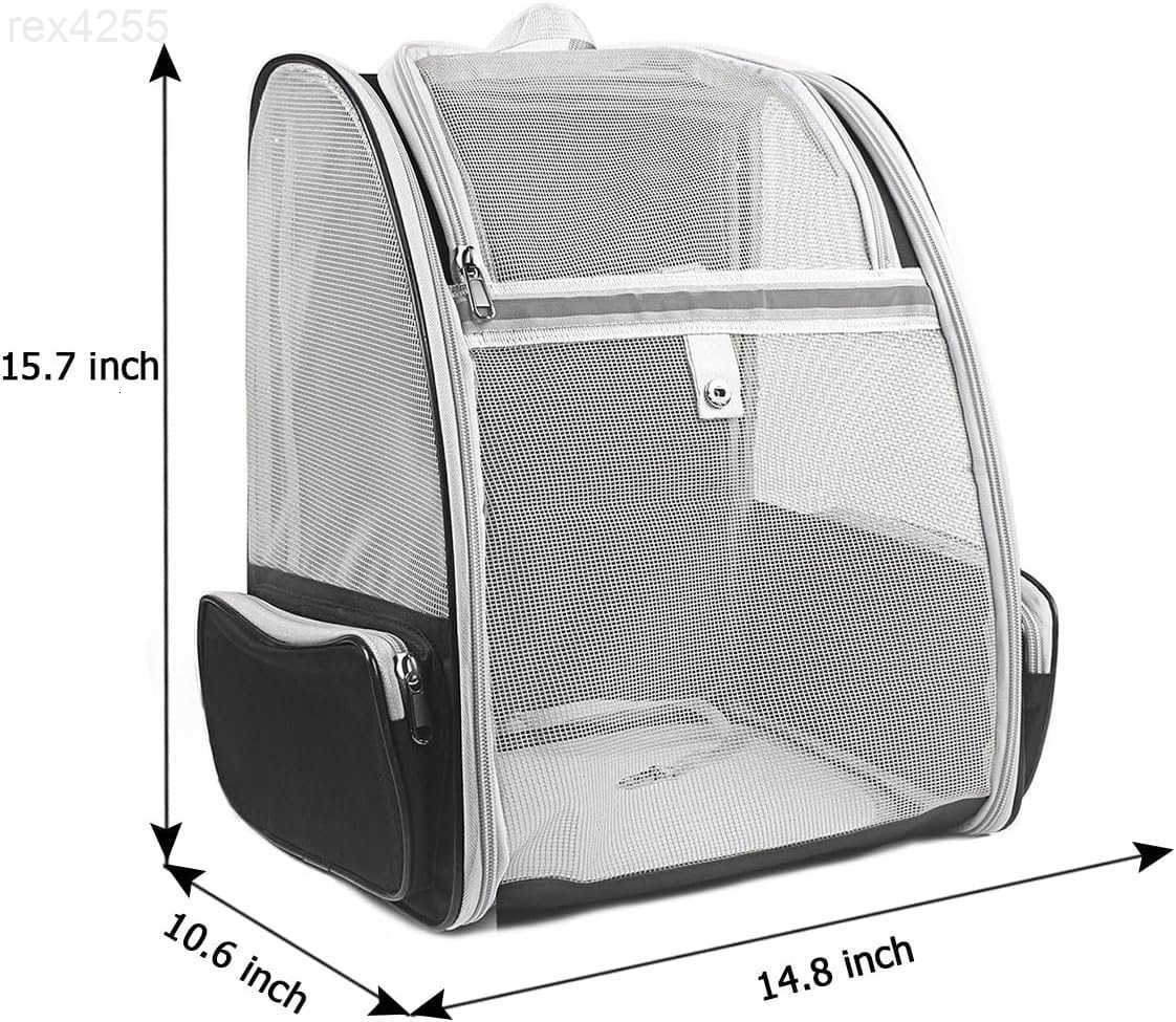 Cat Carrier Backpack Dog Backpack Ventilate Pet Cats Puppy Dogs Birds Bunny Backpack for Travel Indoor Outdoor UseBlackW250904