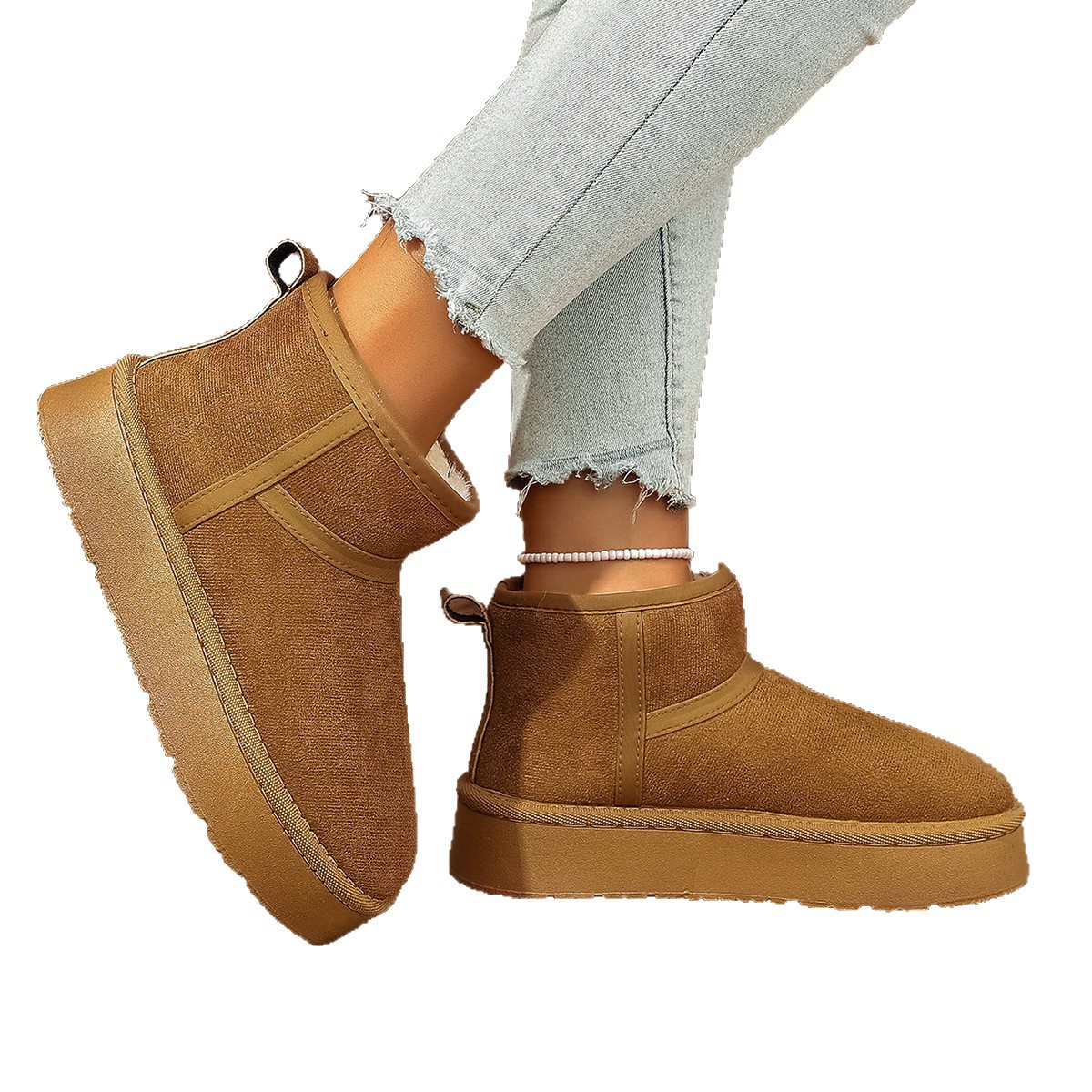 Free shipping designer Boots Snow boots women in winter thick warm short boots with added fleece cotton shoes