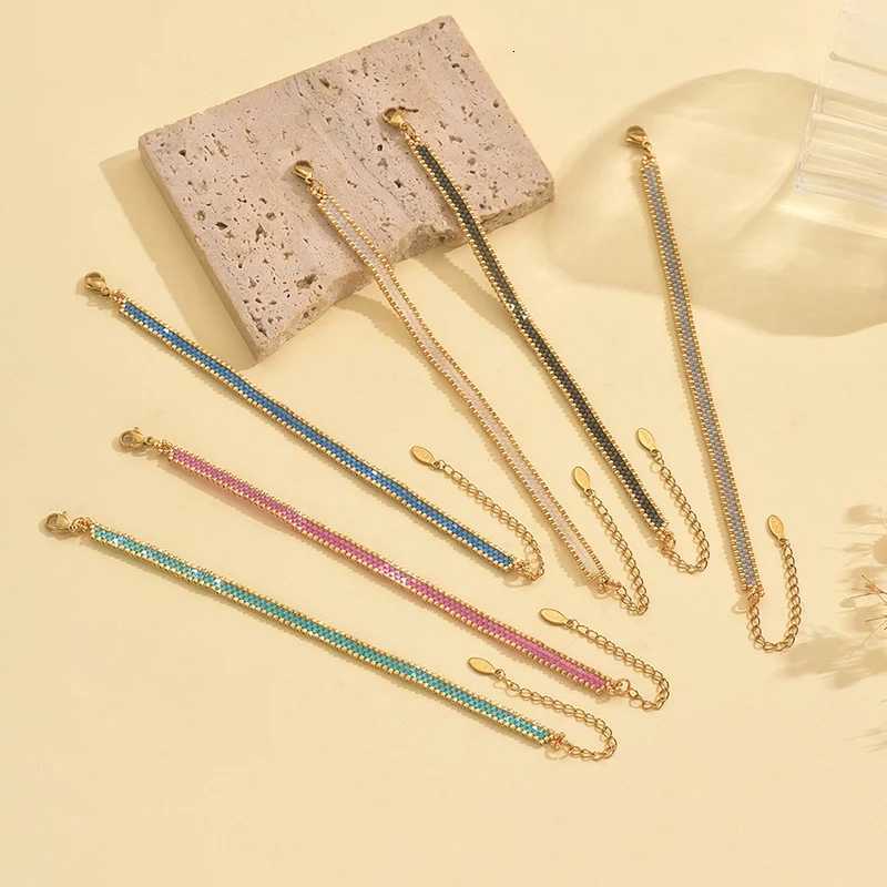 BLUESTAR New Design Multilayer Weave Bracelets For Women Miyuki Beads Adjustable Stainl Steel Chain Bracelet Charm JewelryXJ250904