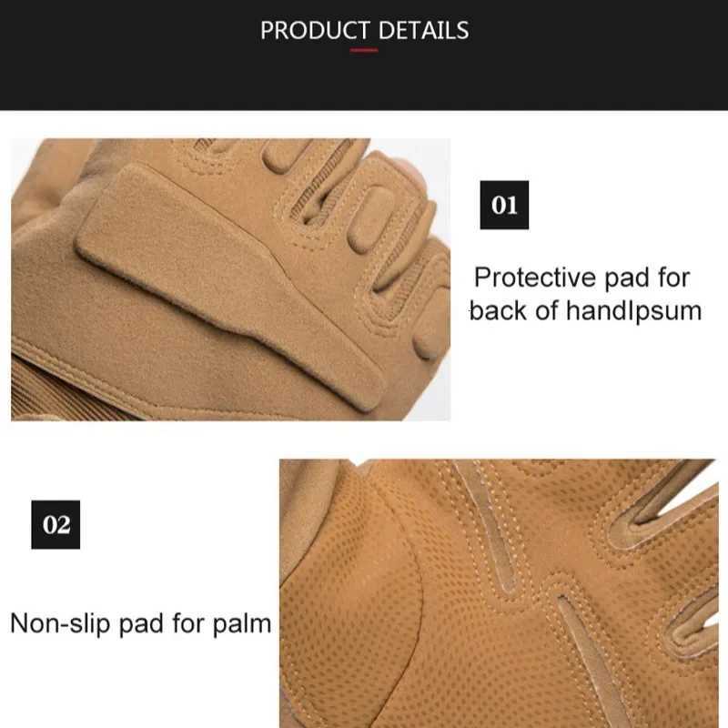 Tactical Hunting Riding Tactical Gloves Cycling Glove Sport Climbing Paintball Shooting Ski Full Finger motorcyc glovesXJ250904