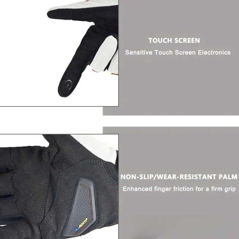 Summer Motorcyc Breathab Racing Balck Gloves for Men Motoiker ATV MX UTV BMX OffRoad Cycling Moto GP Sty GloveXJ250904