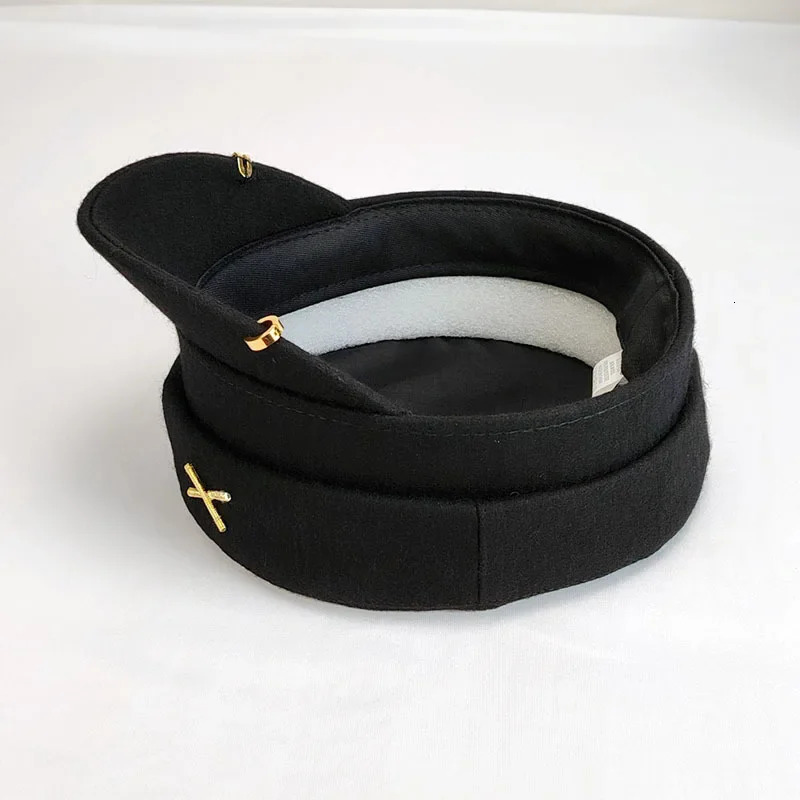 Earring Woolen sboy Caps for Women Letter RB Militray Hat Flat Top Cap Casual Gorras Visor Navy Hats 250903