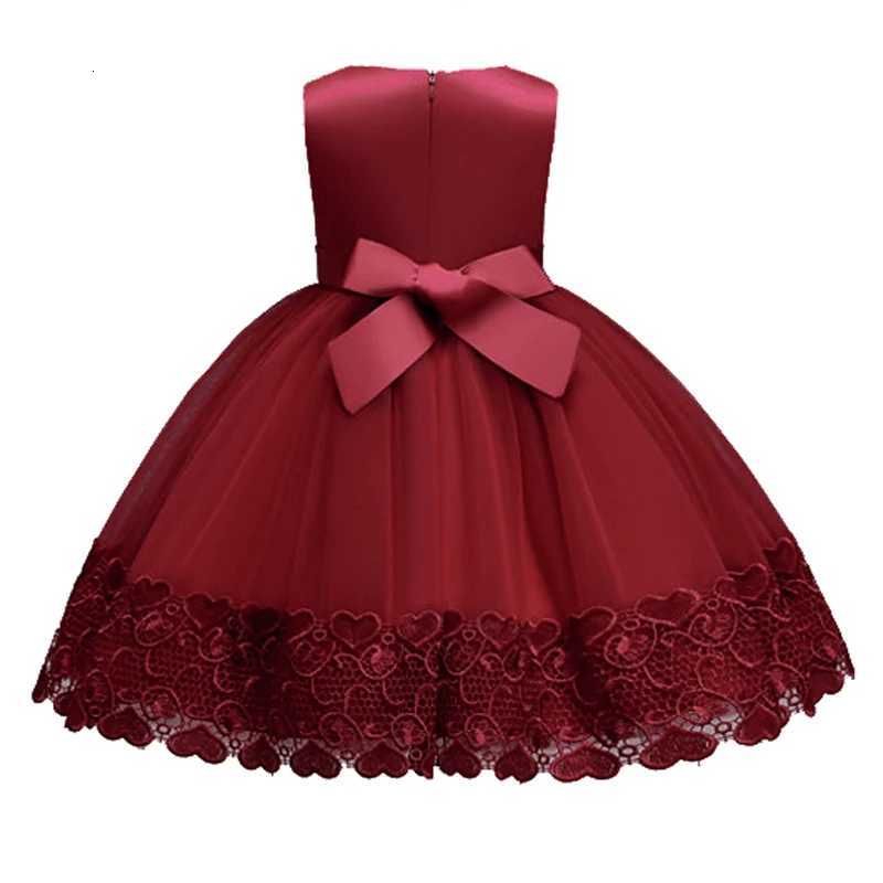 2023 Summer Girls Dress Lace Applique Flower Girl Party Dresses Children Costume 2-10 Years Kids Wedding Princess Birthday Dress Z250904