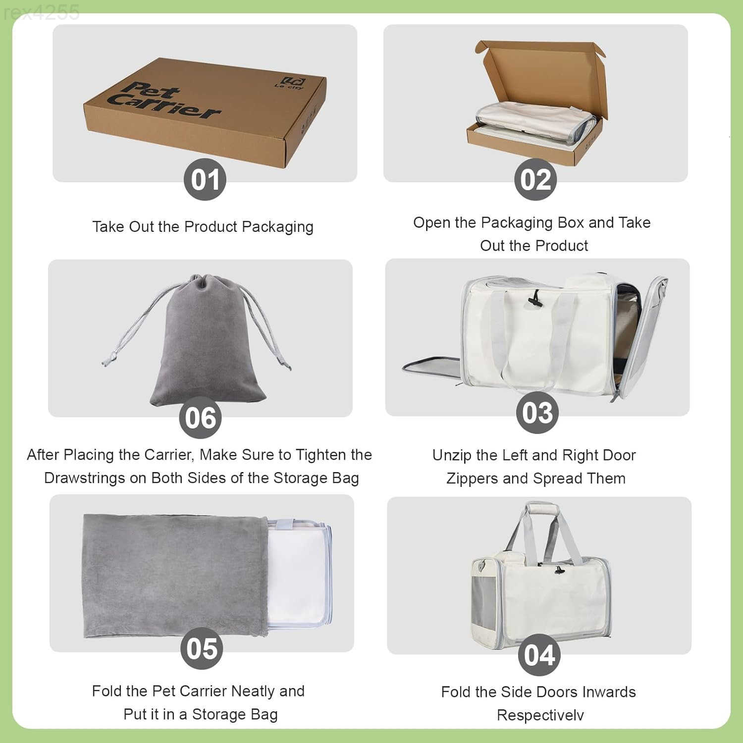 Cat Carrier and Dog Carrier is Designed for Pets Weighing up to 16 lbsSoftSidedDurable and Collapsible Travel CarrierBreathable Mesh for VentilationAd