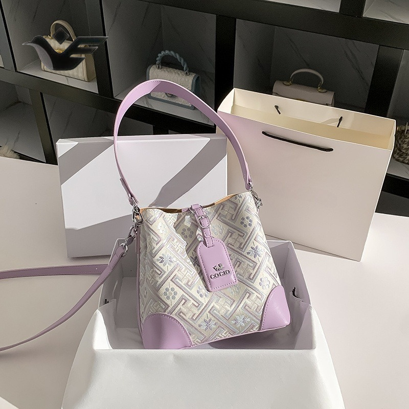 Feiyan Free Shipping New Designer Bag Luxury Shopping Bag Women's Bag Niche Design High-end Brocade Bag Women 2025 Trendy Single Shoulder Crossbo