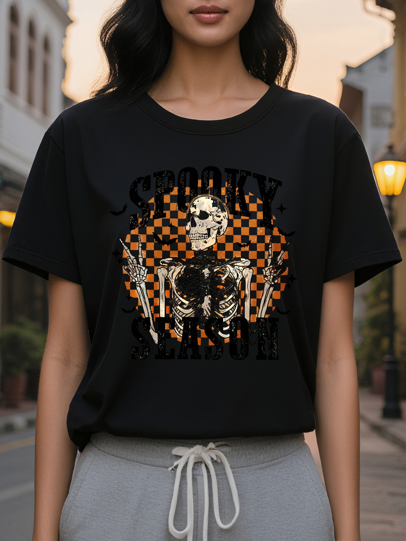 Holiday Orientation million Holy Festival European and American Fashion Letter Print T-shirt Women's Clothing