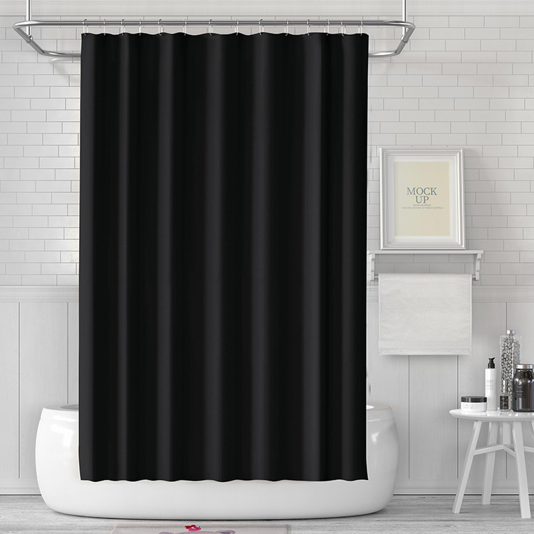 YL-37101 High-precision Customized 3D Curtain Printing Finished Landscape Wave Curtain Blackout Curtain