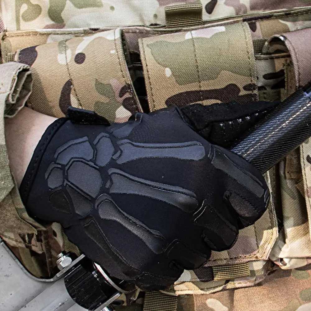 Men and Women Touchscreen Motorcyc Gloves Ice Silk Breathab NonSlip Sketon FullFinger Tactical GlovesXJ250904