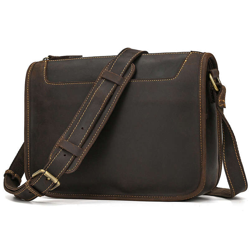High Quality Men's Leather Shoulder Bag Genuine Leather Crossbody Bags For Male Messenger Bags Vintage Sling Bags Man Bags