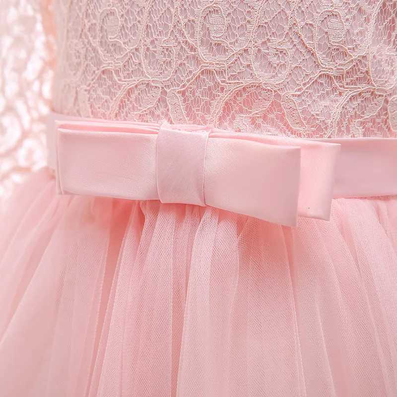4-14 Years Girls Dress Summer Mesh Fashion Girls Princess Wedding Dress Piano Performance Costume Teenagers New Kids Clothes Z250904