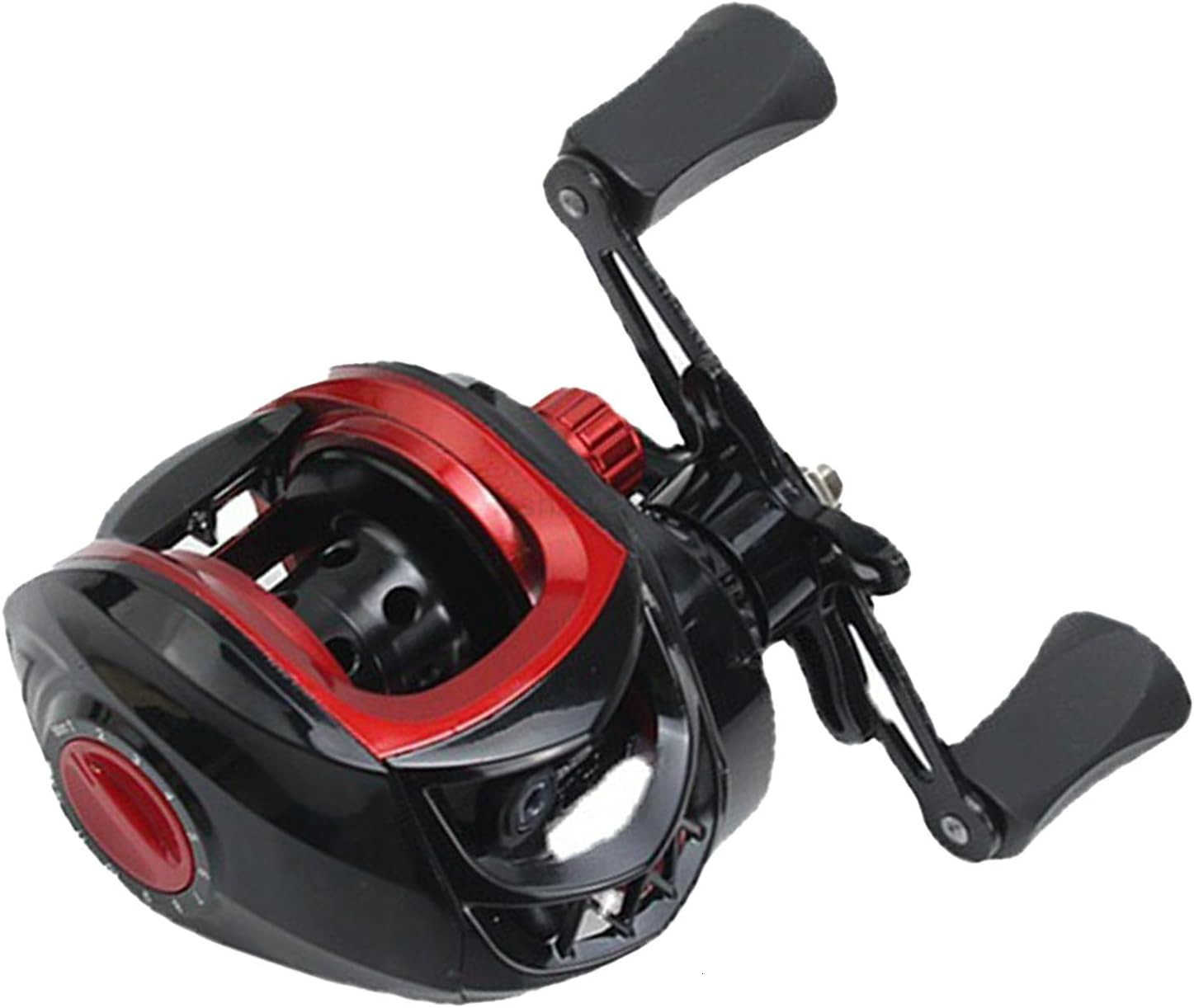 Baitcasting Reel Lightweight Powerful Smooth Long Cast Fishing Reel for Saltwater Freshwater Anti Explosion Line Function 721 Gear Ratio 8kg Braking F