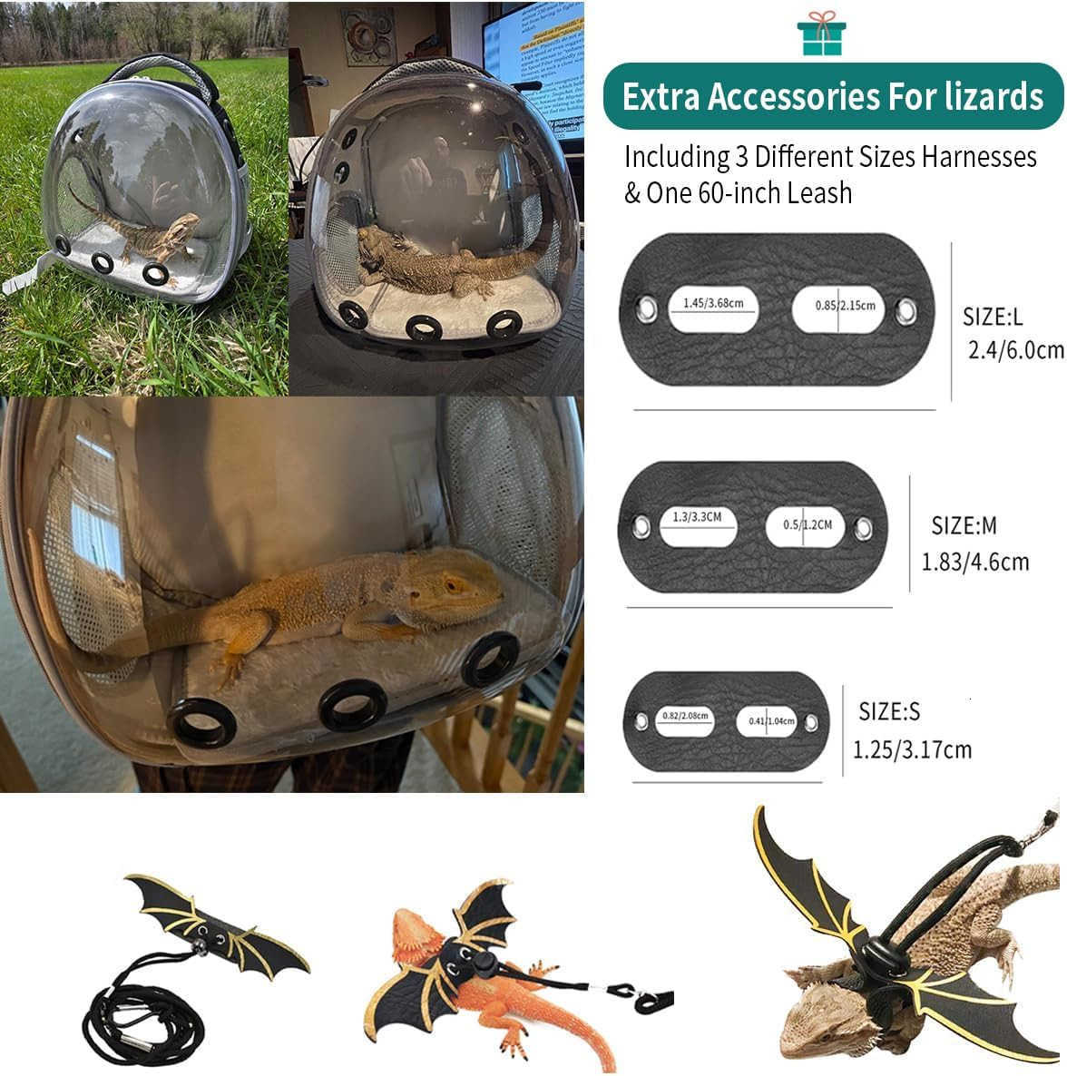 Backpack Carrier with Harness and Leash Set Small Animal Carrier Backpack Space Capsule Bubble Window Small Pet Carrier Backpack Airline ApprW250904