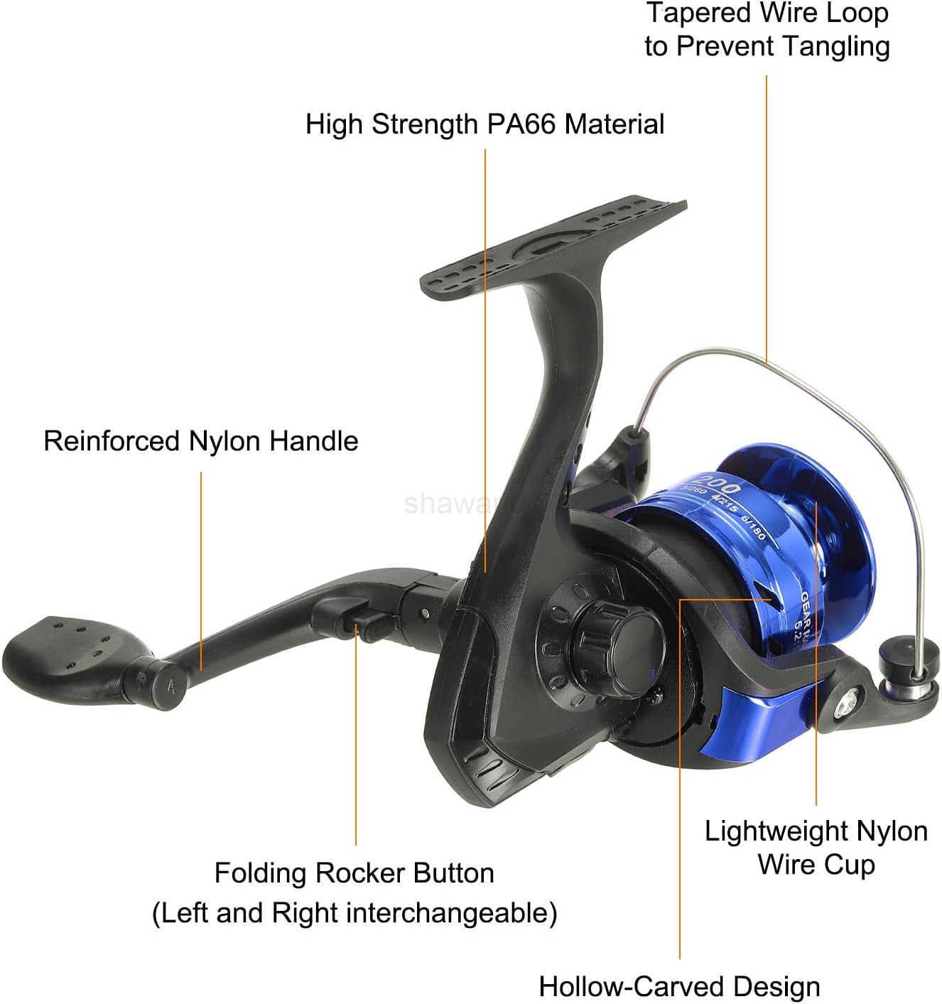 Fishing Reel LeftRight Interchangeable Handle W250904
