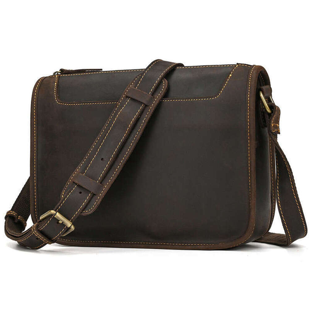 Handmade Leather Bag for Men Daily Casual Satchel Shoulder Bag Vintage Design Sling Bag High Quality Phone Bag Leathfocus