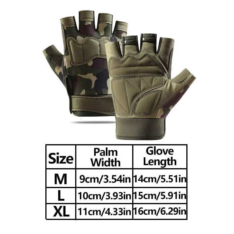 Outdoor Tactical Gloves for Men And Women Half Finger Motorcyc Military Combat Shooting Hunting Fitn GlovesXJ250904