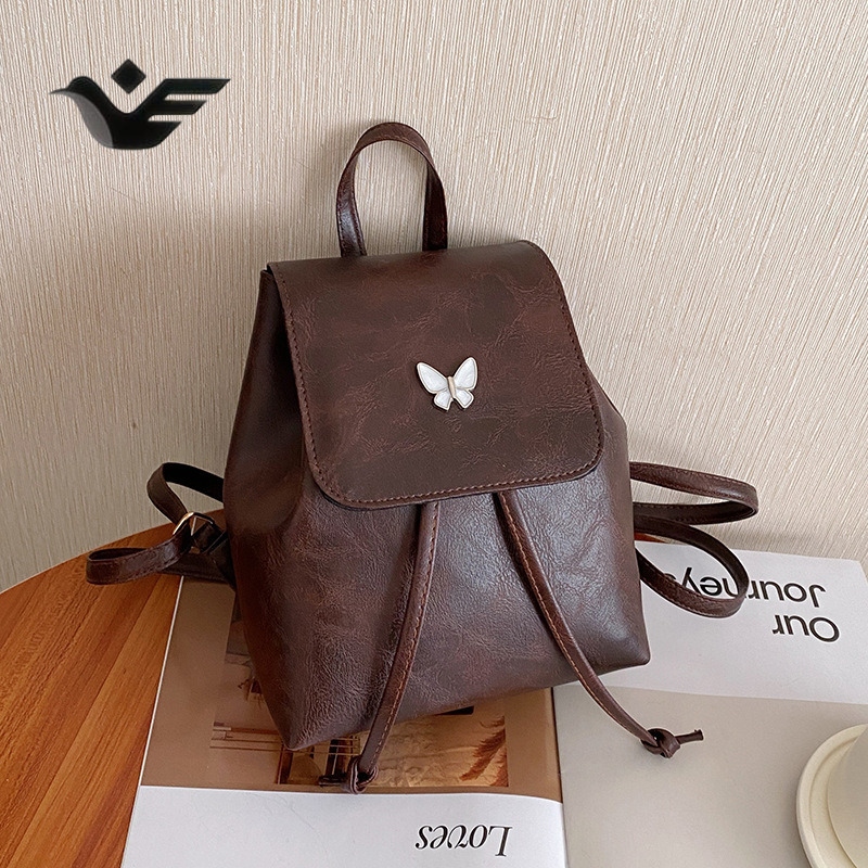Feiyan Free Shipping New Designer Bag Luxury Shopping Bag Vintage Niche Backpack For Women 2025 New High-end Retro Fashion Backpack Versatile Ins Casu