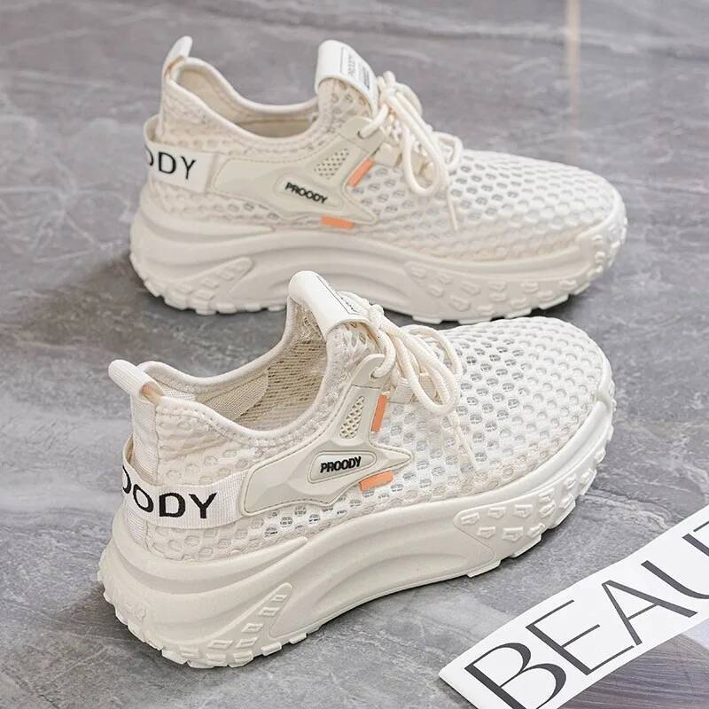 Breathable Women Running Lightweight Female Sports Shoes Fashion Tennis Outdoor Soft Lace Up Women's Sneakers Q110 ddmysaturn