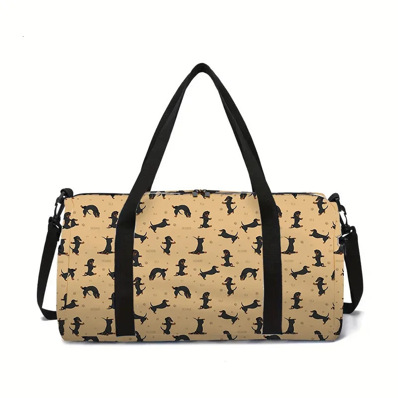 Puppy Large Capacity Luggage Bag Gifts 3D Cartoon Travel Duffels Hand Bag 250903