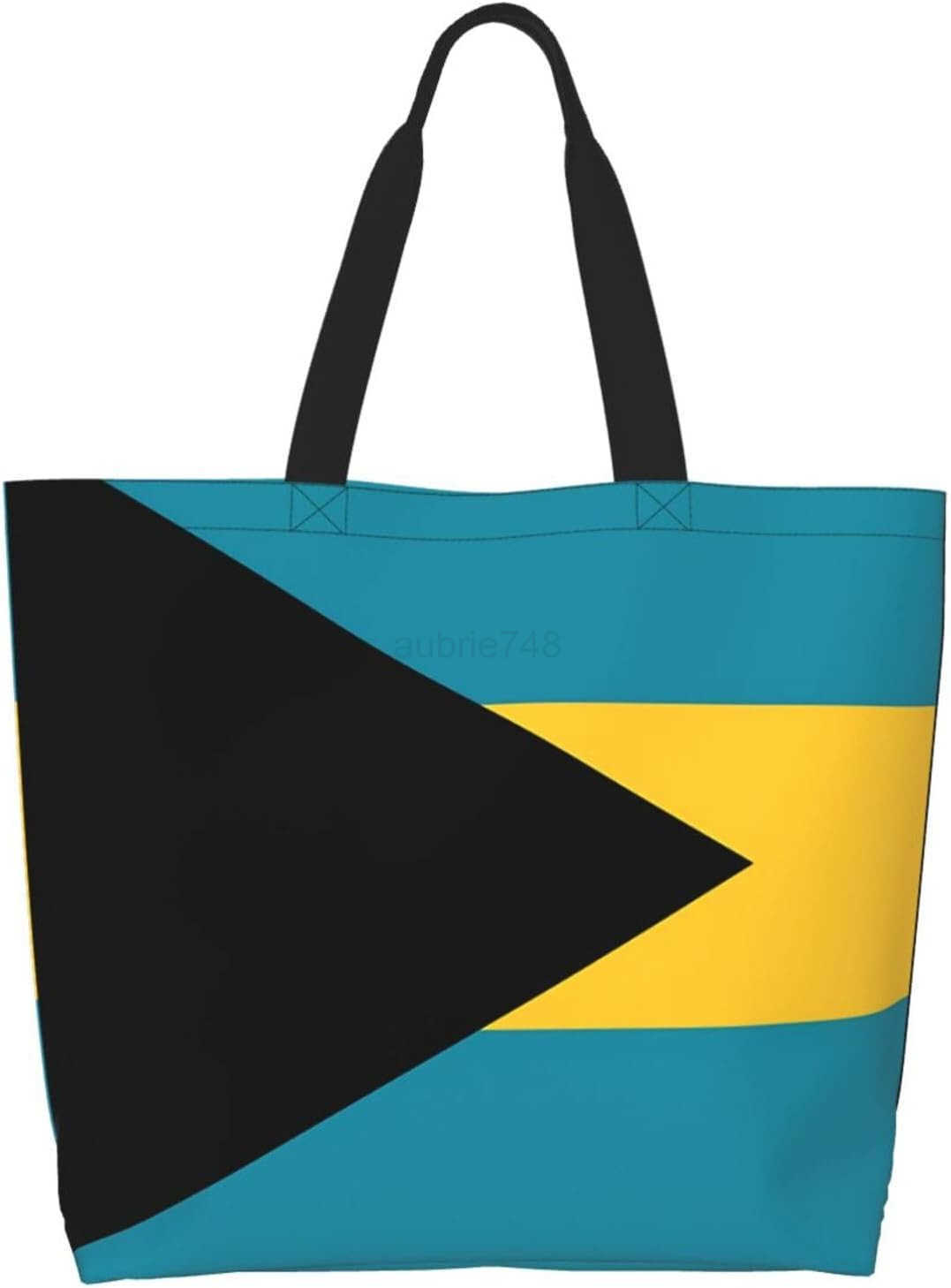 Cute Flag Tote Bag for Women and Men Reusable Shoulder Bags for Gym Shopping BeachTravel M250904