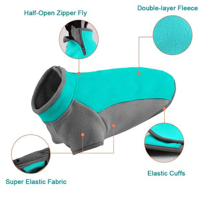 Super Stretch Fleece Pet Dog Clothes For Small Medium Dogs Winter Puppy Dog Sweatshirt French Bulldog Coat Chihuahua Pug Outfits W250904