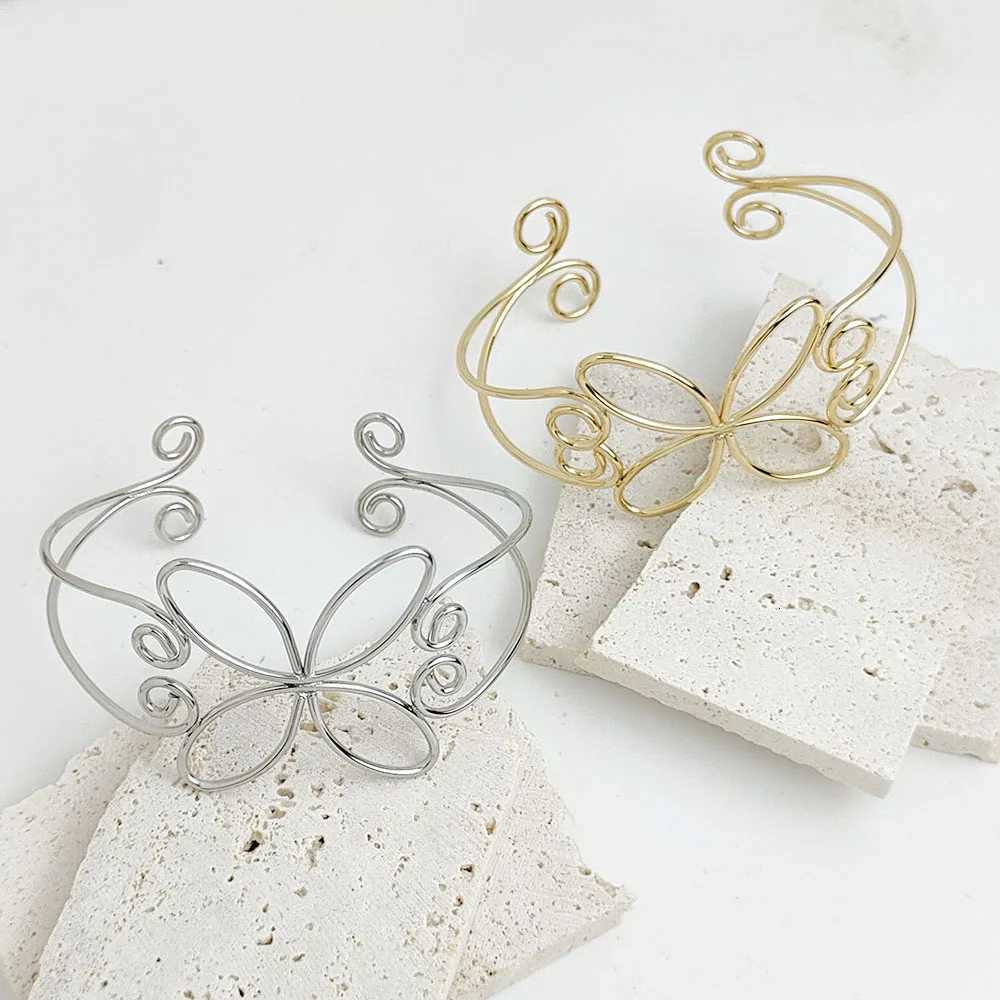 Simple stainless steel butterfly ladies bracelet personalized Insstyle jewelry waterproof highquality jewelry W250904