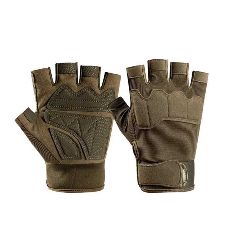 Half Finger Gloves Outdoor Tactical Gloves Sports Shooting Hunting Airsoft Motorcyc Cycling Gloves Anti Slip Shock AbsorptionXJ250904
