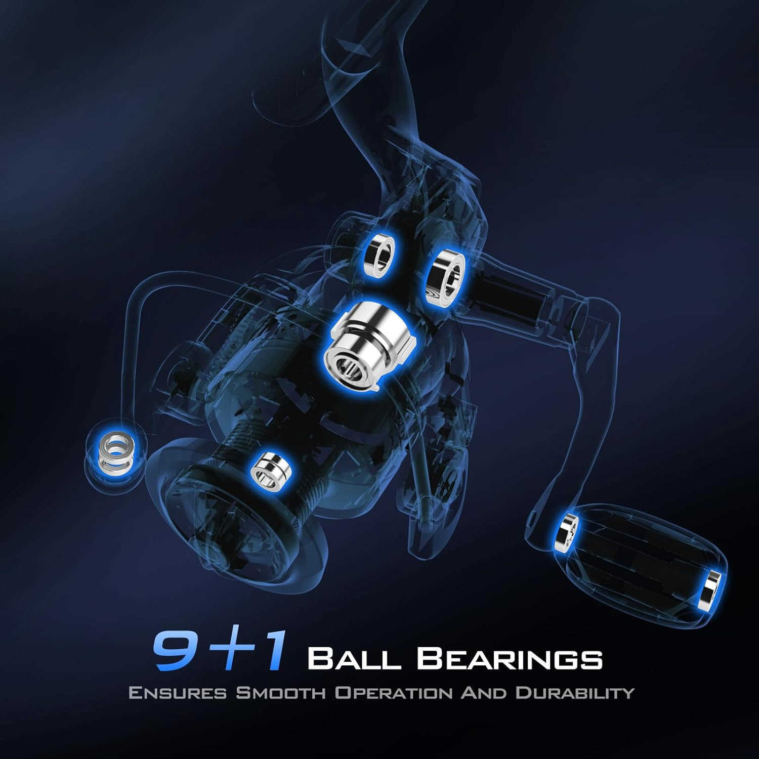 Spinning Reels Size 500 is Perfect for Ice Fishing Up to 175 Max Drag 521 Gear Ratio Ultra Smooth Powerful CNC Aluminum Spool 91 BB Light We W250904