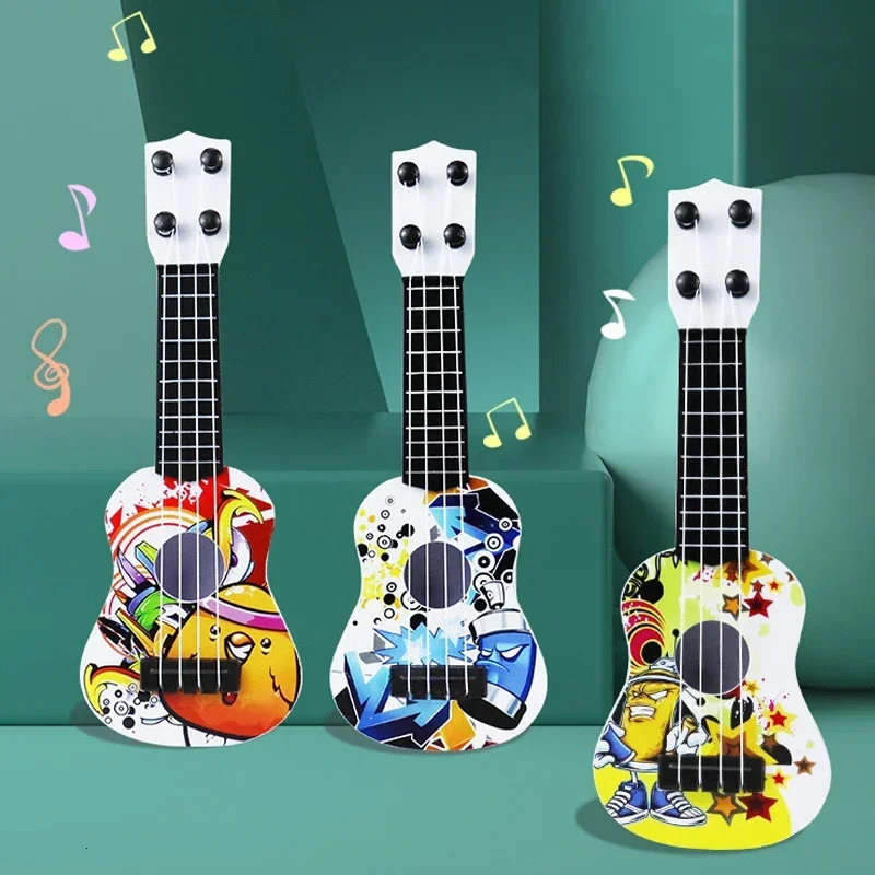 Mini Ukulele Guitar Toy Skill Improving Classical Early Educational Musical Instrument for Boys Girls Children Baby Xmas Gifts 250903