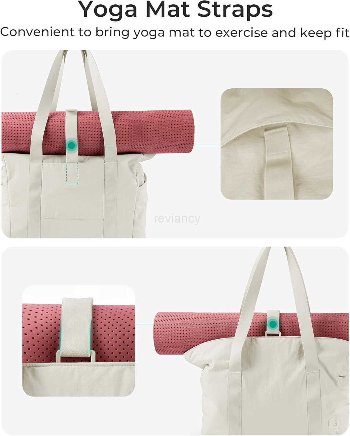 Tote Bag for Women with Zipper Gym tote with Compartments Work Tote Nurse Dance Yoga Bag for TravelW250904