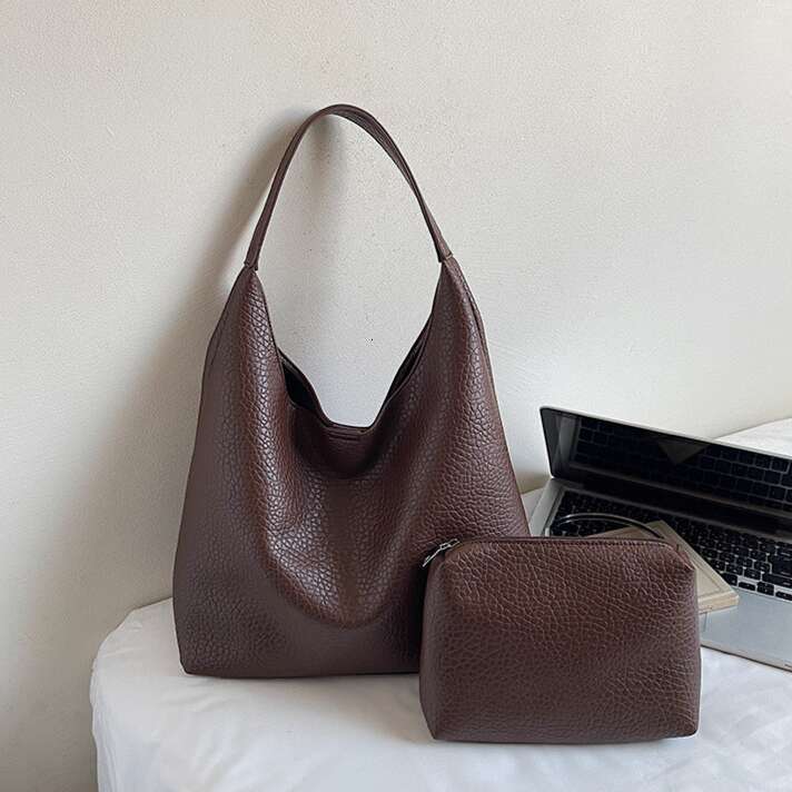 Large Capacity 2025 New Simple Casual Commuter Underarm Mother-Daughter Single Shoulder Tote Bag for Women