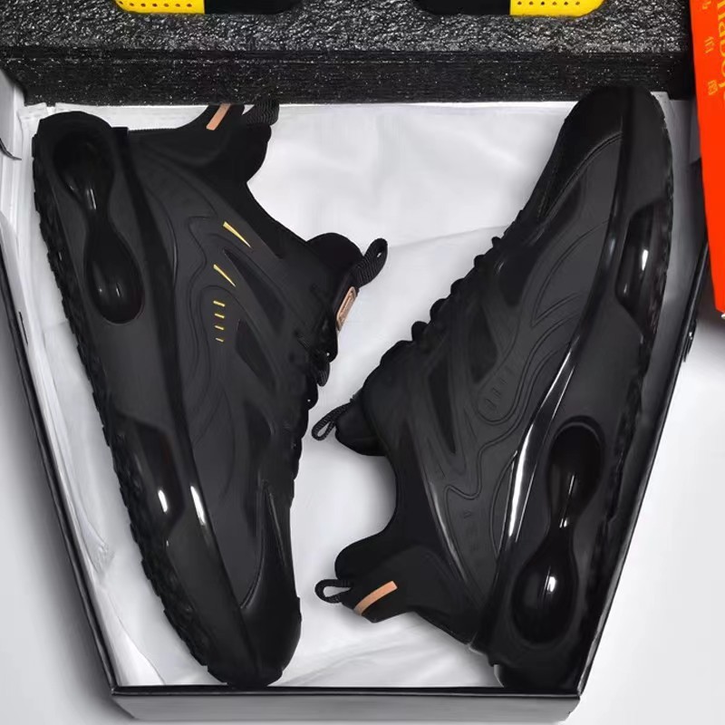 Designer Shoes mesh sneakers Fashion black mens shoes Comfortable Breathable durable non-slip Thick-soled casual daily trainers Size 39-44