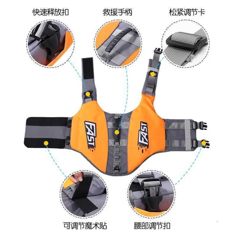 Pet Swimming Life et Safety Vest for Dogs Swim Fashion Adjustable Reflective in Pool or Surfing Drifting Dog Life Vest W250904