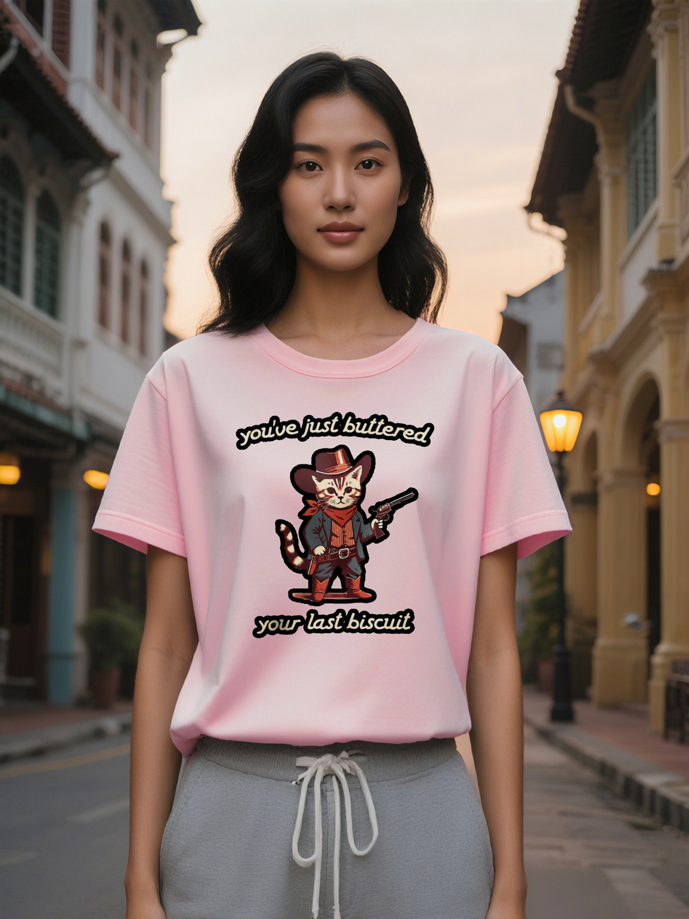 Large XL Funny Fashion Summer Short Sleeve T-Shirt with Retro Black Humor A Great Gift for Lady Plus Size 36dae