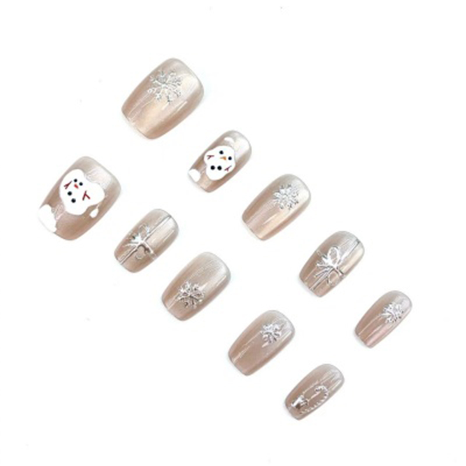 2026Christmas durable & Stylish! Handmade ABS Nail Art, Easily Mastering Fingertip Elegance for Daily Life and Special Occasions on daily festival be 