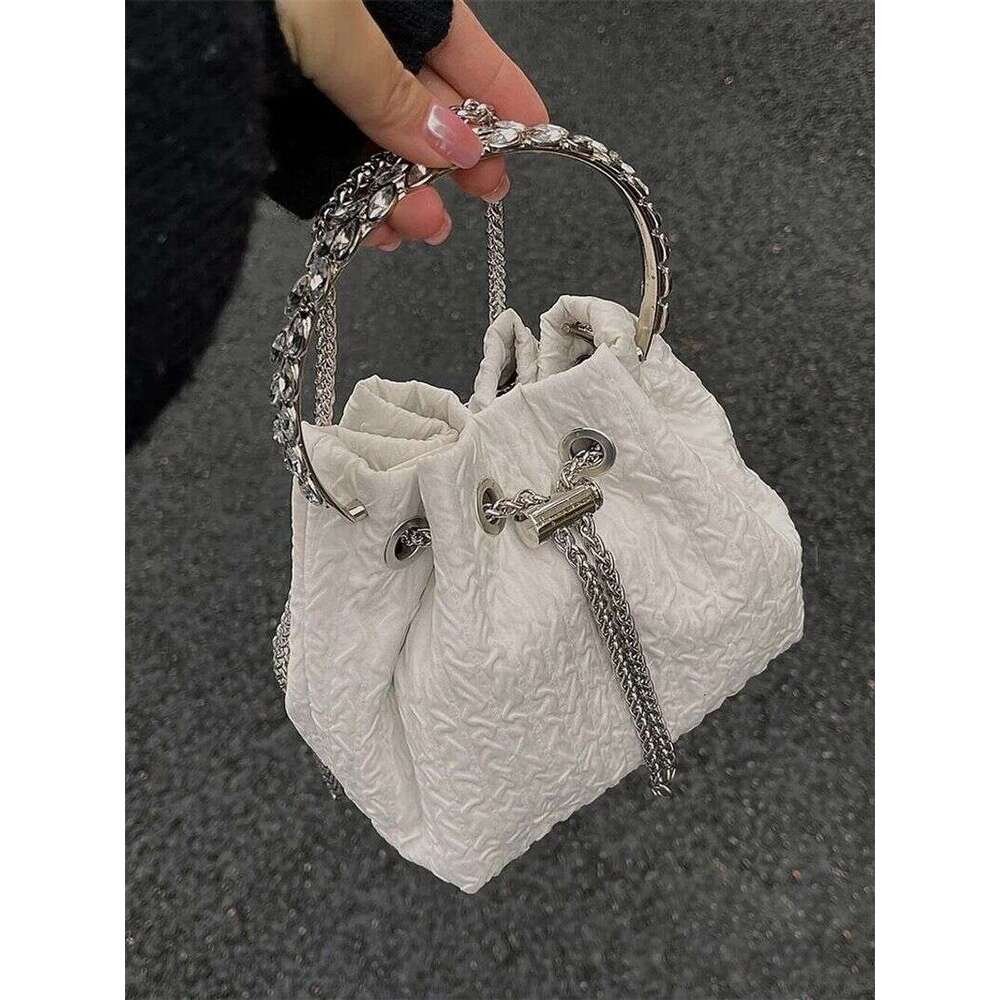 Luxury bag Fashionable new Korean version niche portable sweet bucket chain single shoulder crossbody