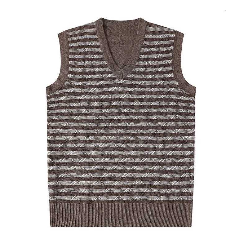 Mens Handsome VNeck Sweater Vest Casual Fashion Warm JumpersXJ250904